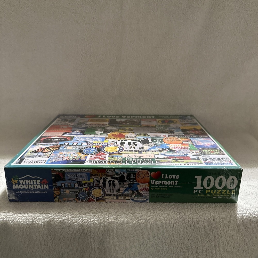2021 White Mountain Puzzle I Love Vermont Collage Jigsaw 1000 Piece New Sealed - Picture 4 of 8